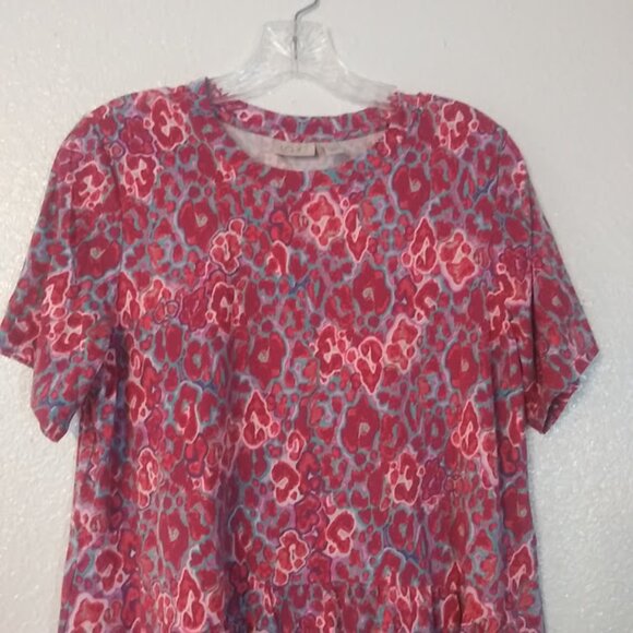 Logo by Lori Goldstein women's size M multicolored tunic top - Picture 2 of 13